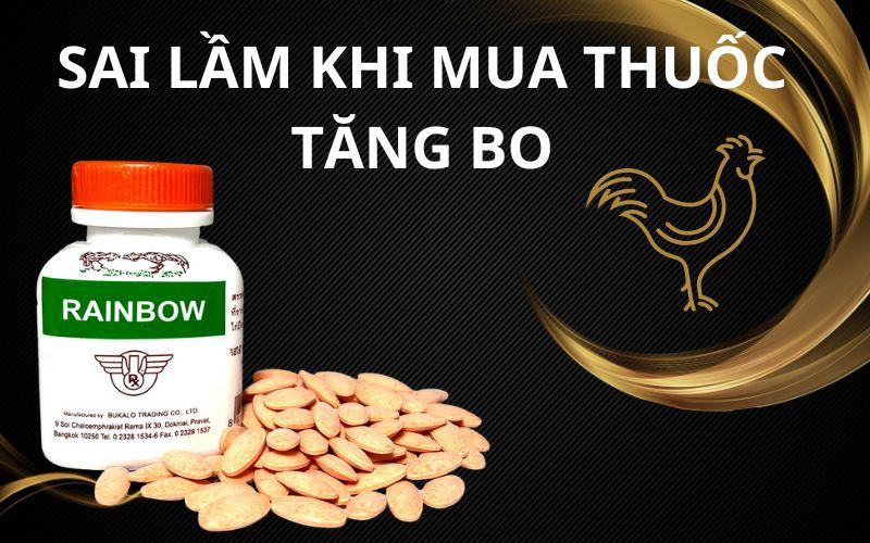 Các sai lầm khi mua thuốc tăng bo cho gà
