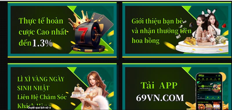 Hình 2: Giới thiệu chương trình khuyến mãi giới thiệu bạn bè 69vn